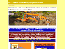 Tablet Screenshot of goldlands.com